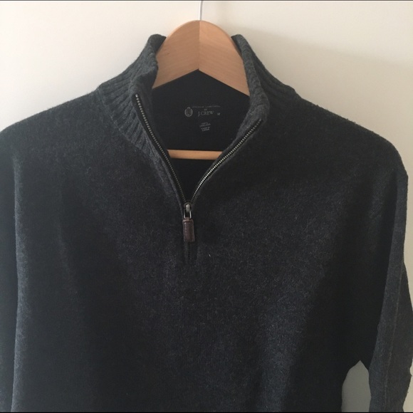 J. Crew Men's Wool Sweater, size M, Charcoal Gray