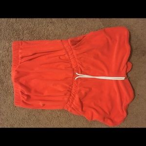 Juicy couture romper in orange coral. Sz small