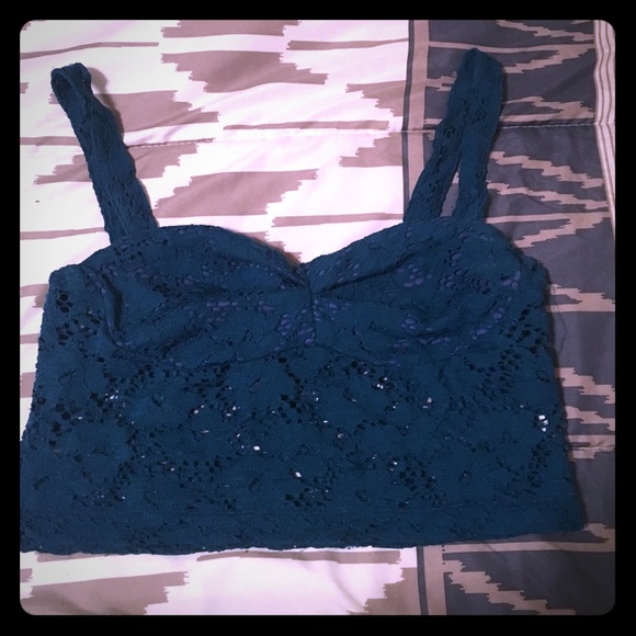 Jade Green Crochet Bralette