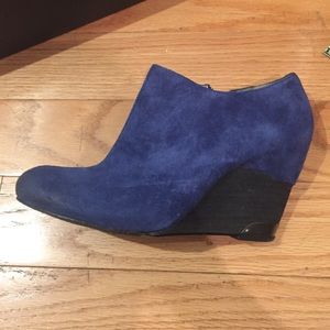 Vince Camuto Blue Suede Wedges