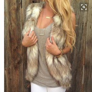 Women Faux Fur Vest