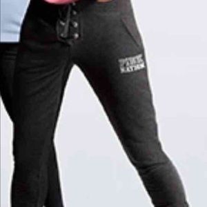 NWT VS PINK Campus Dorm Lace up Pants Large