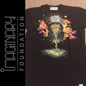 Imaginary foundation t-shirt black with multicolor
