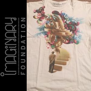 Imaginary foundation t-shirt white with multicolor
