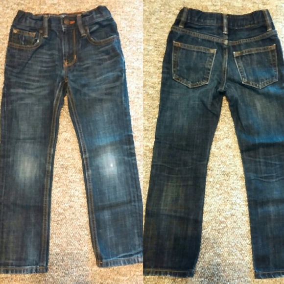 ~Gap Boy's Size 6 Dark Distressed Skinny Jeans~
