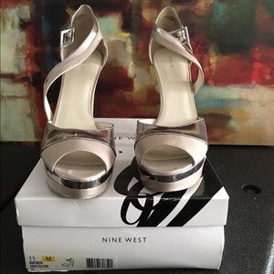 Nine West Leather Platform Heel