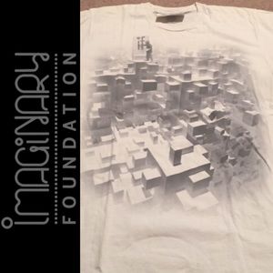 Imaginary foundation t-shirt white with gray