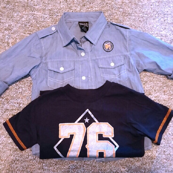 ~Boy's Size 5 Button-Up & Matching Tee~
