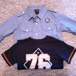 ~Boy's Size 5 Button-Up & Matching Tee~