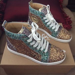 christian louboutin sneakers glitter christian louboutin sneakers glitter