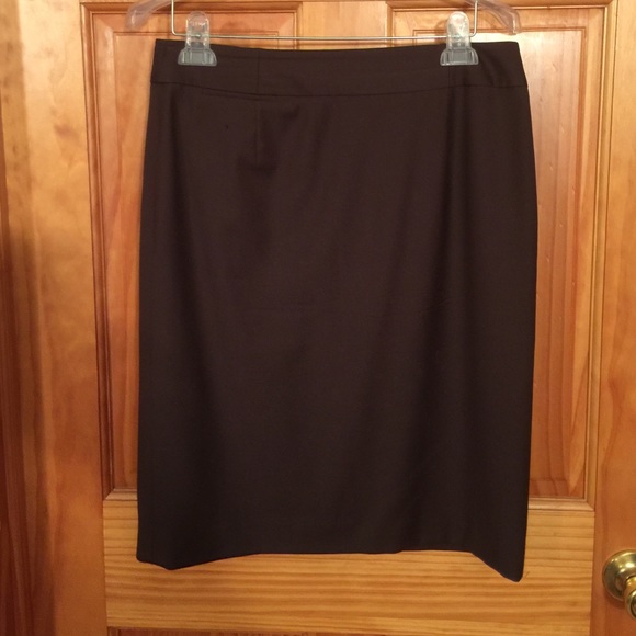 Perfect for fall chocolate brown pencil skirt.