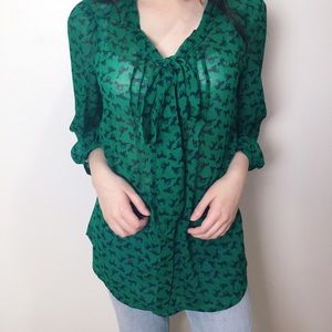 ASO Teen Wolf Green Horse Top