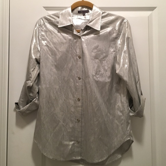 Vince Silver Metallic blouse