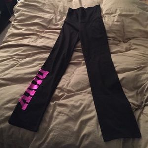 Victoria's Secret Pink Fold-Over Yoga Pants