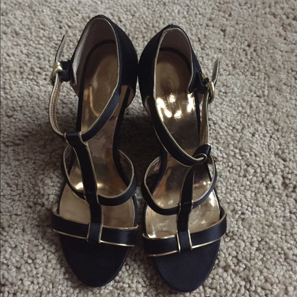 Beautiful Coach Satin Wedges