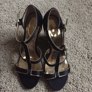 Beautiful Coach Satin Wedges