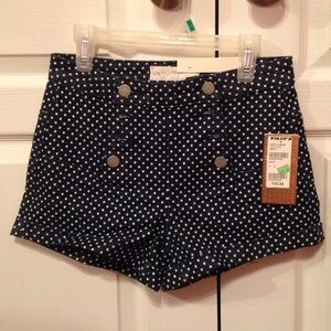 High-Rise Polka Dot Denim Sailor Shorts, Tilly's