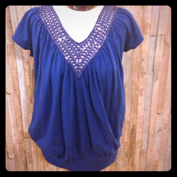 Studio Y blue blouse