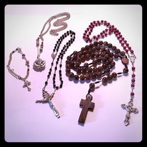 Bundle of Beautiful Rosary Beads & Bracelet