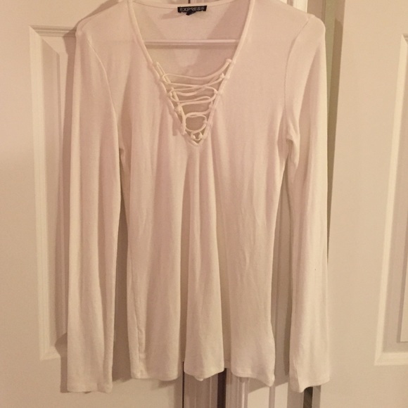 Lace up shirt
