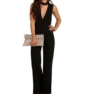 Brand new plunging jumpsuit