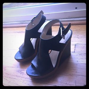Michael kors black wedges❤️️