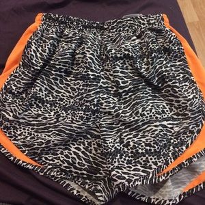 Cheetah print Nike dri-fit shorts