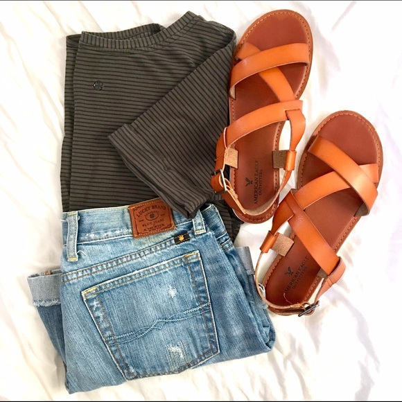 American Eagle Outfitters Shoes - {AEO} cognac strap sandals