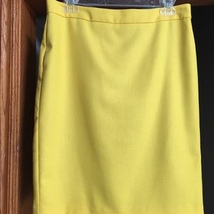 Yellow CABI skirt size 4