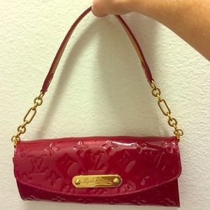 Louis Vuitton red clutch (authentic)