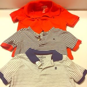 3 Boys Oshkosh polo shirts