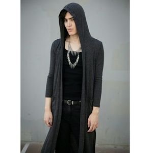 Rue21 Sweaters - New Grey Long Cardigan Hood Sweater Witchy Wizard Rue21 Sweaters - New Grey Long Cardigan Hood Sweater Witchy Wizard