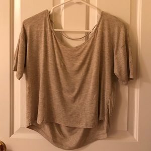 Tan Crop Top