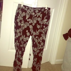 Boho paisley pants