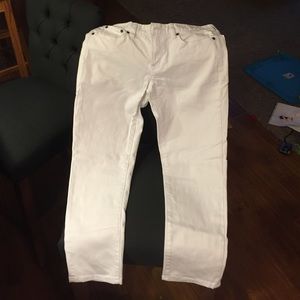 J. Crew white toothpick denim pants