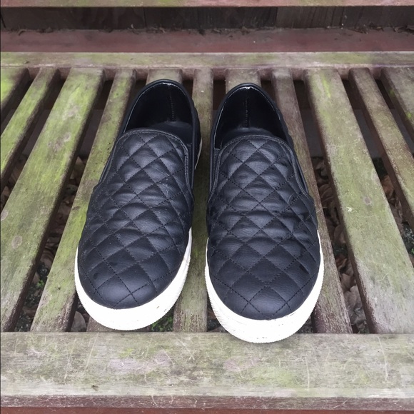 Steve Madden leather slip ons