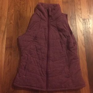 Purple north face vest