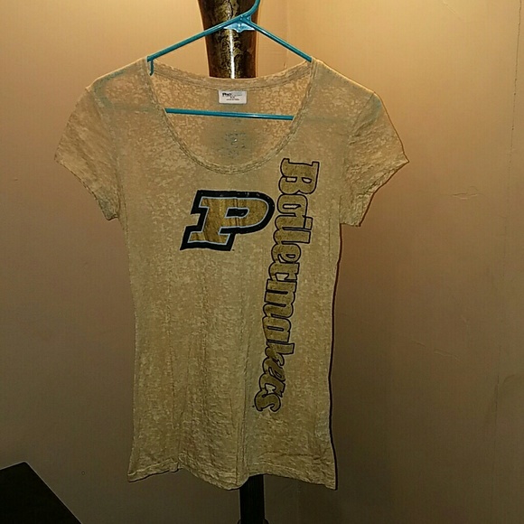 Purdue boilermakers scoop neck tee