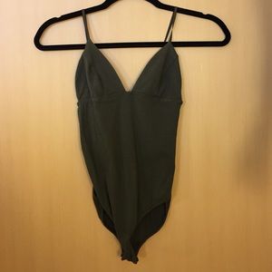 Urban Outfitters olive bodysuit
