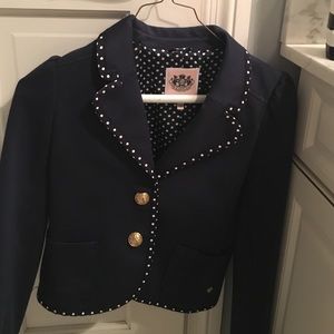 Girls' size 14 Juicy Couture navy blazer