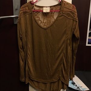 Long-sleeves Golden Shirt - Free People