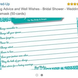 Well wishes to the bride