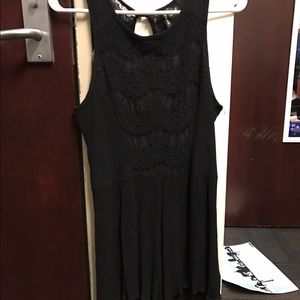 Black Romper w/ Lace Detailing