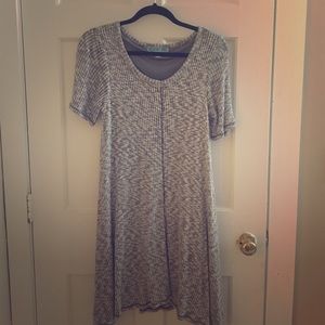 Black & White Ribbed Dress