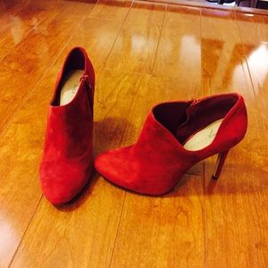 Sole society red suede heels