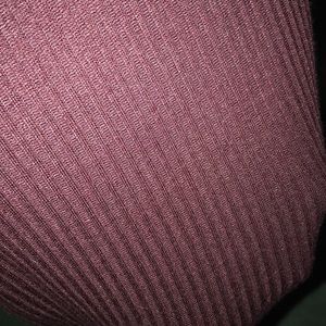 Maroon rib dress