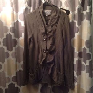 Army Green Sweatshirt Military Jacket