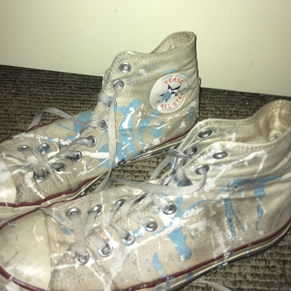 converse splatter paint shoes