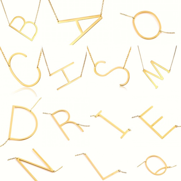 Jewelry - 🚨SALE ALERT!! Steel Initial Necklace