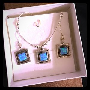 925 sterling silver necklace set